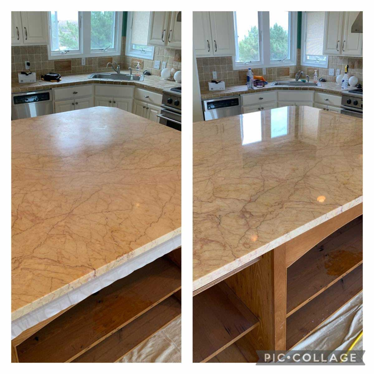 Professional stone restoration pad for marble and travertine flooring
