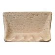 Ivory cast stone wall mounted soap dish for shower