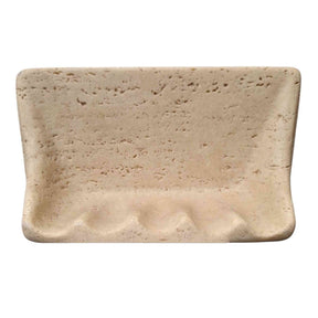 Ivory cast stone wall mounted soap dish for shower