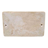 Flat back cast stone soap holder for bathroom tile