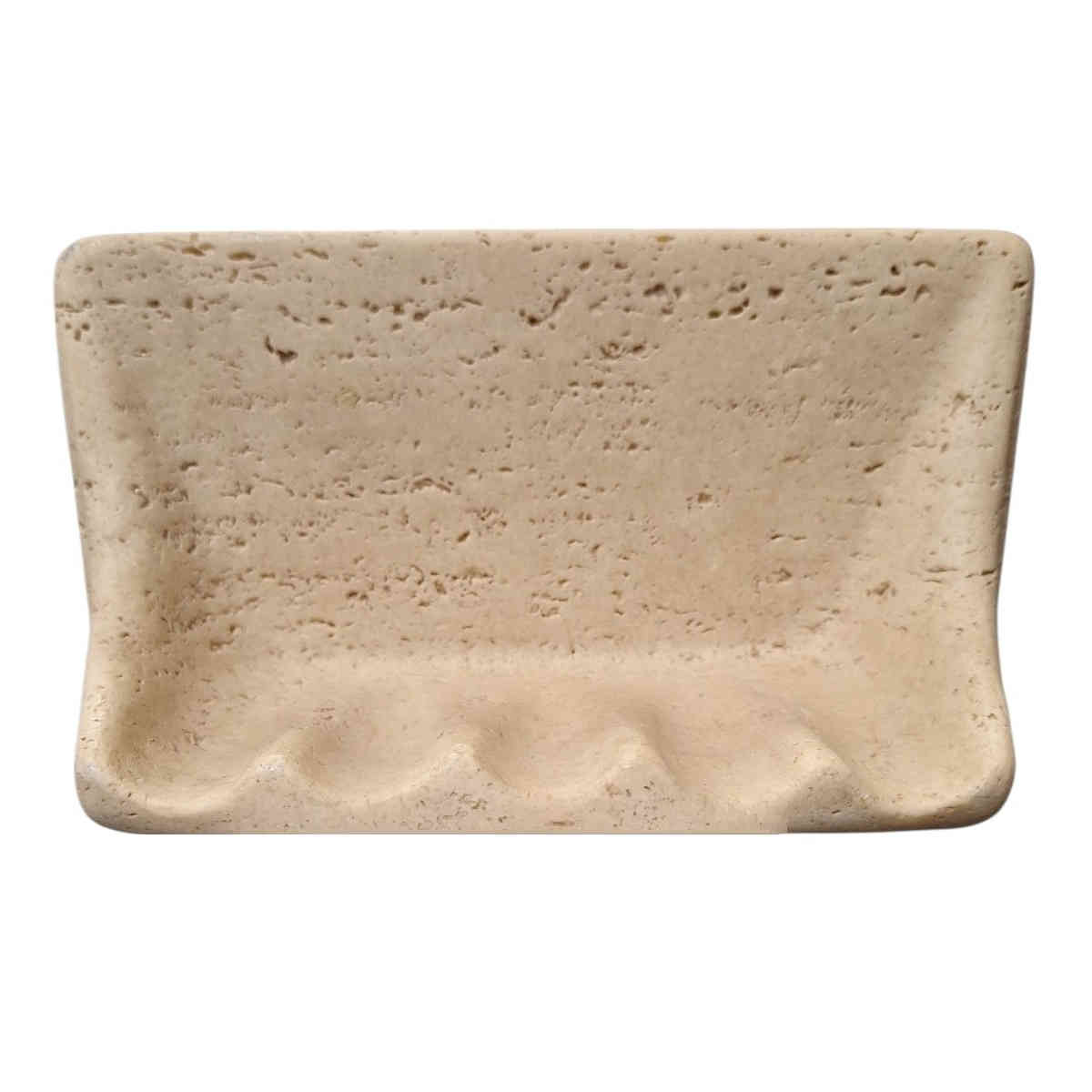 Ivory cast stone wall mounted soap dish for shower
