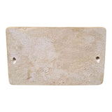 Flat back cast stone soap holder for bathroom tile