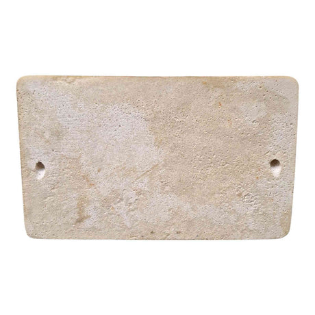 Flat back cast stone soap holder for bathroom tile