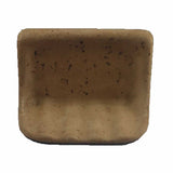 Mocha Travertine Soap Dish for Shower Wall Installation