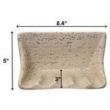 Cast Stone Soap Dish Flat Back Wall Mount - Noce