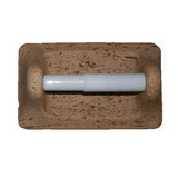 Mocha Travertine Toilet Tissue Holder for Bathroom Wall