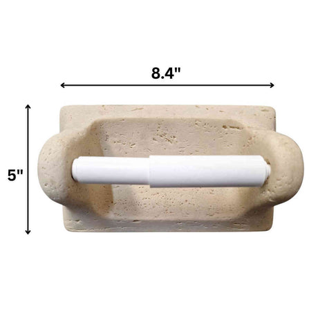 Ivory Stone Toilet Tissue Holder for Bathroom Wall