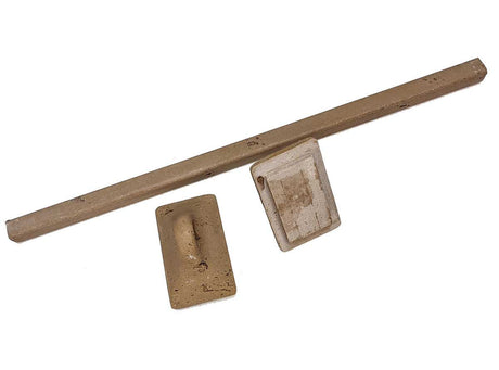 Cast Stone Towel Bar with Matching Stone Bar