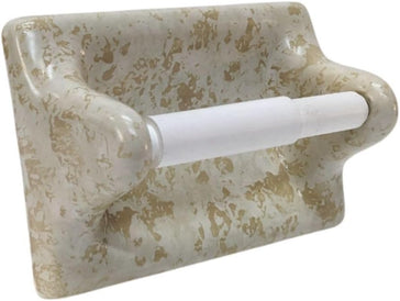 Ceramic Toilet Paper Holder 7.5x5 Thinset Installation Bathroom Tissue Roll Stone Matte