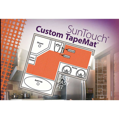 SunTouch Radiant Custom TapeMats 180 sq ft 240V