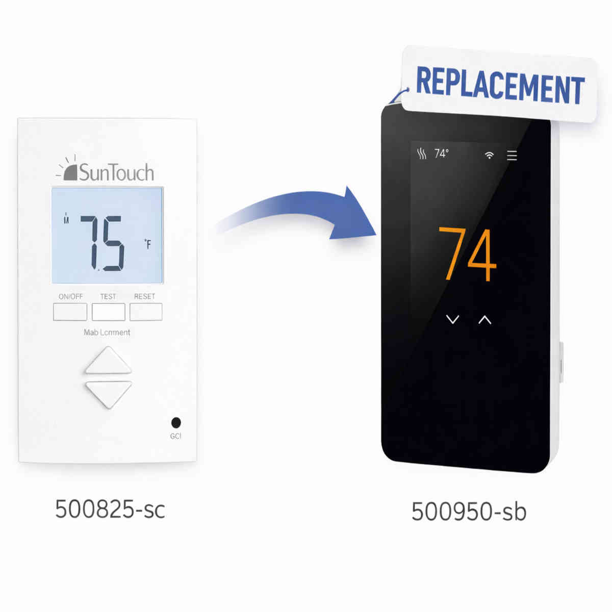 Suntouch Replacement for SunStat Core 500825-SC Non-Programmable Thermostat
