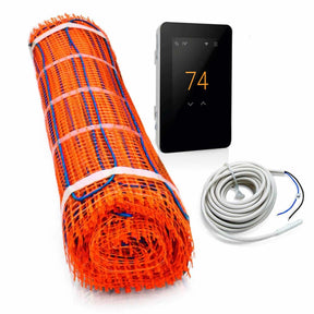 SunTouch Radiant Floor Heating Tape Mat Kits with Thermostat and floor sensor