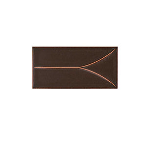 Takao Red Cedar 3x6 3D Matte Porcelain Wall Tile - Japanese Zen Relief Tile