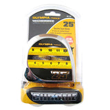 Professional chrome tape measure with steel blade