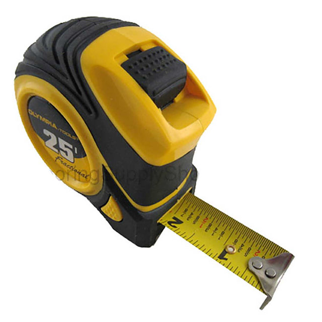 E-Z Read fractional tape measure 25 foot