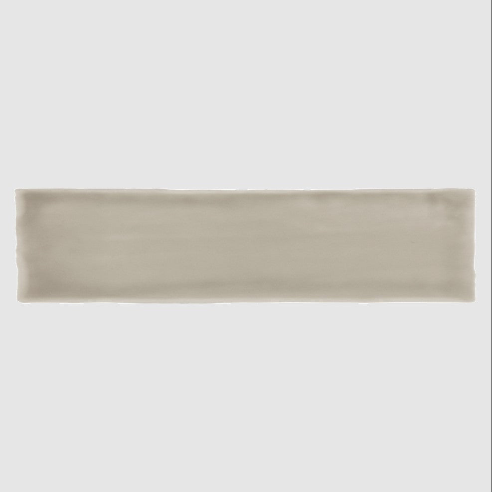 Kaleidoscope Handmade Ceramic Tile 3x12 - Taupe