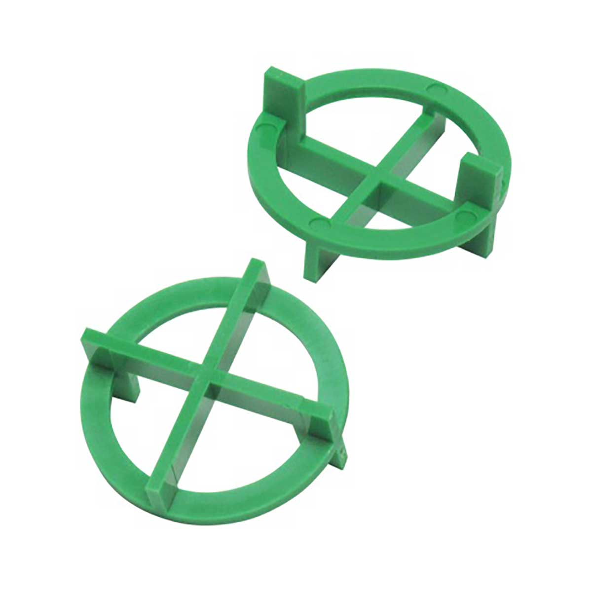 Green 1/16 inch (1.5 mm) TAVY Tile and Stone Cross Spacer for tile installation