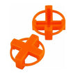 Orange 1/4 inch (6 mm) TAVY Tile and Stone Cross Spacer for large format tile installation