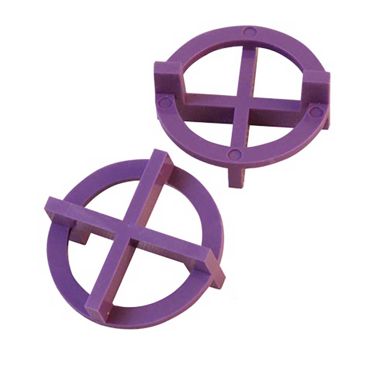Purple 3/32 inch (2 mm) TAVY Tile and Stone Cross Spacer for consistent grout spacing