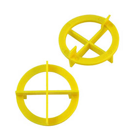 Yellow 1/32 inch (1 mm) TAVY Tile and Stone Cross Spacer for precise grout joints
