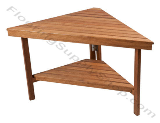 Teak Triangle Corner Bench Extra Large