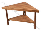 Teak Triangle Corner Bench Extra Large