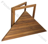 Teak Triangle Corner Bench Extra Large