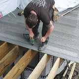 Construction site with a floor being installed, featuring TI-ProBoard Underlayment for Tiling Outdoor Decks