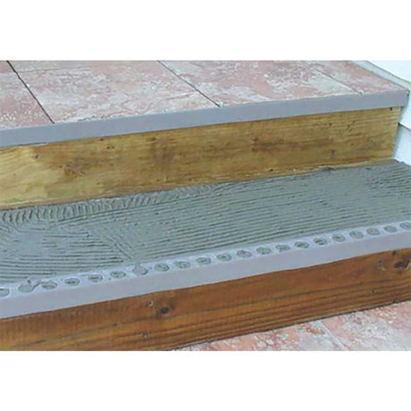 Construction site with a floor being installed, featuring TI-ProBoard Underlayment for Tiling Outdoor Decks