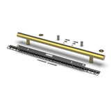 TileWare Straight ADA Grab Bar  Victoria Series Brushed Gold