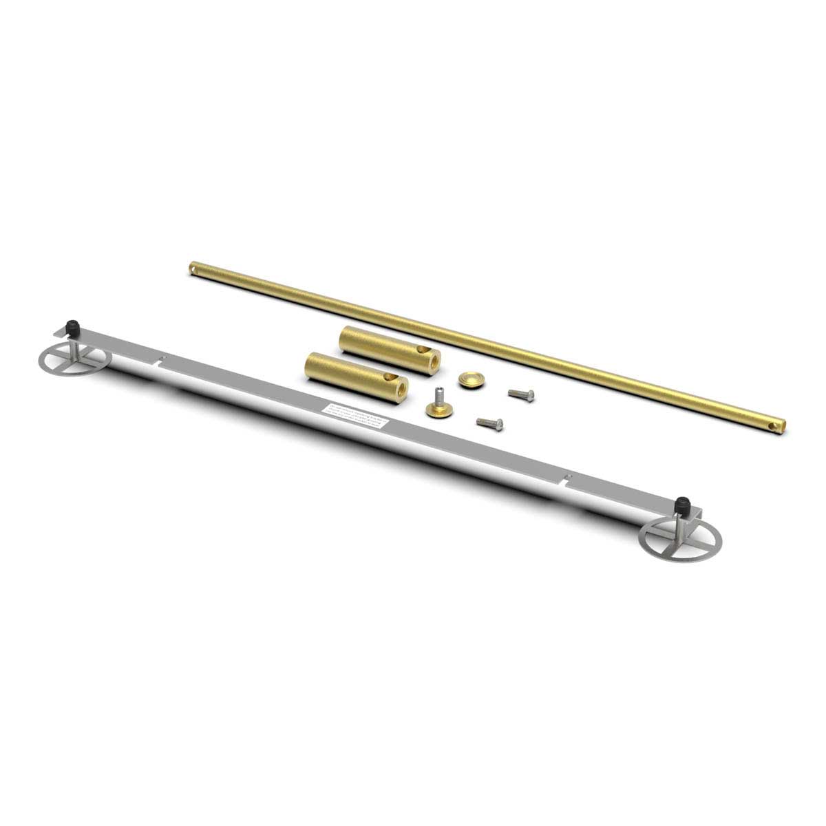 TileWare Promessa Traditional Straight Towel Bar 18 Inch Brushed Gold
