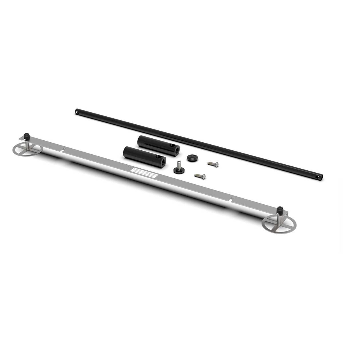 TileWare Promessa Traditional Straight Towel Bar 18 Inch Matte Black