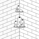 TileWare Boundless Shelving Solutions 6 inch Corner Shelf Bone