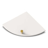 TileWare Boundless Shelving Solutions 9 inch Corner Shelf Bone