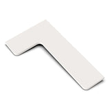 TileWare Boundless Shelving Solutions L-Shaped Corner Shelf Bone