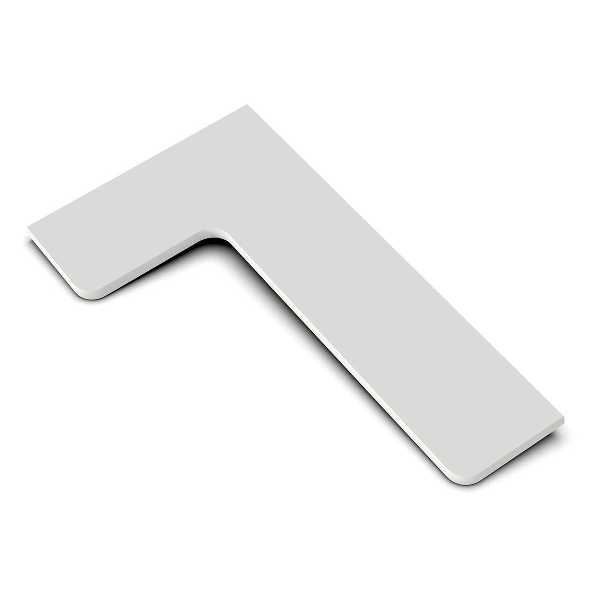 TileWare Boundless Shelving Solutions L-Shaped Corner Shelf Dove Grey