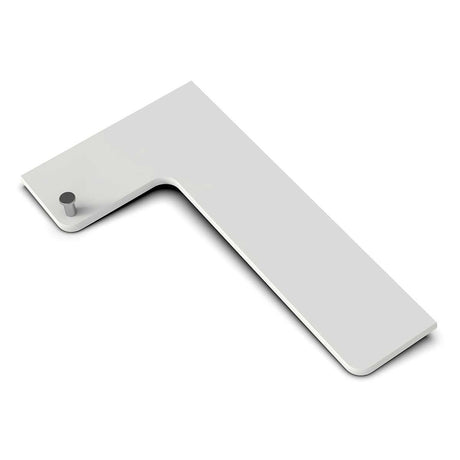 TileWare Boundless Shelving Solutions L-Shaped Corner Shelf Dove Grey