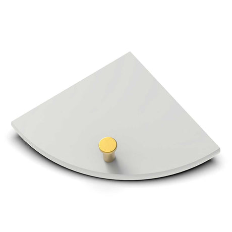 TileWare Boundless Shelving Solutions 6 inch Corner Shelf Dove Grey