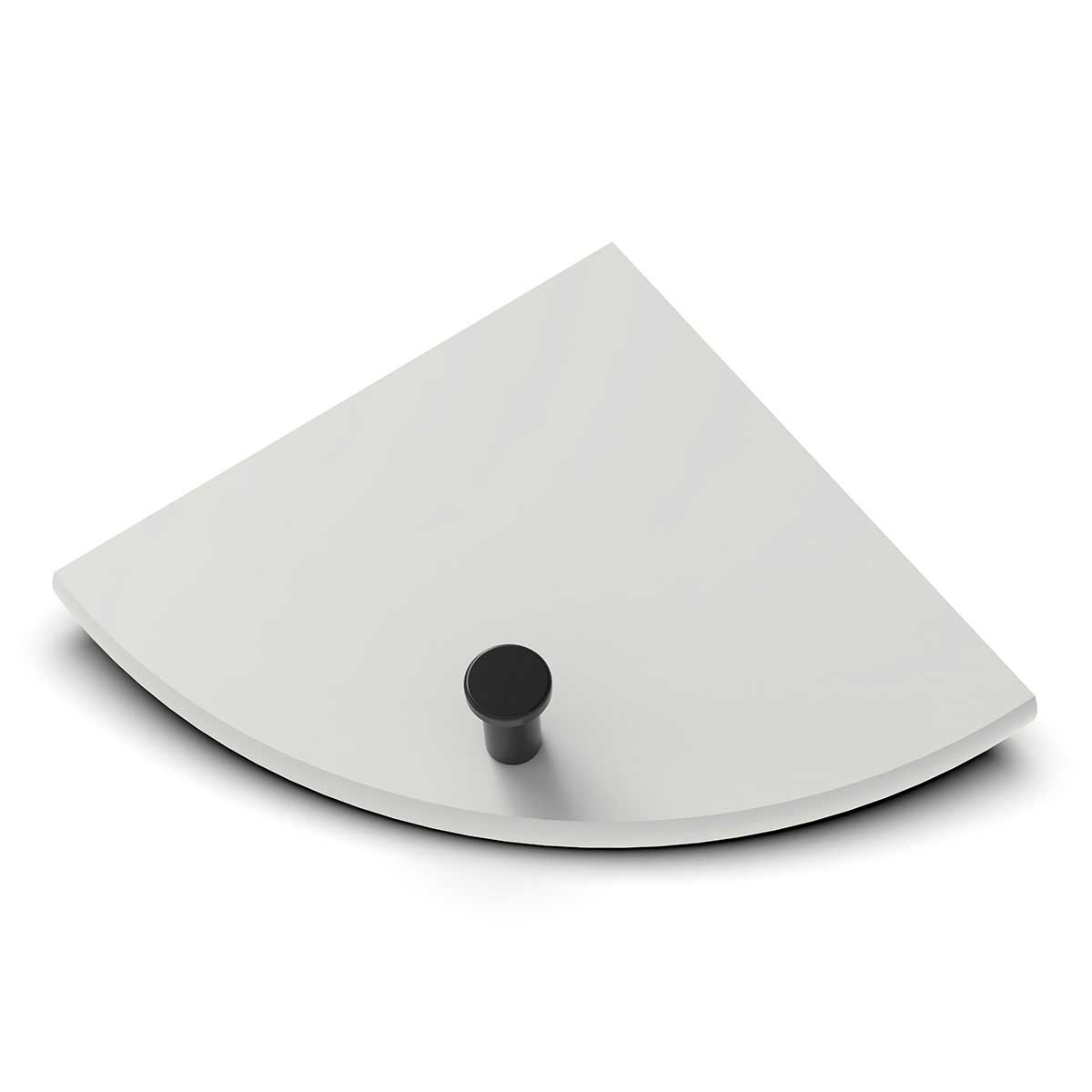 TileWare Boundless Shelving Solutions 6 inch Corner Shelf Dove Grey