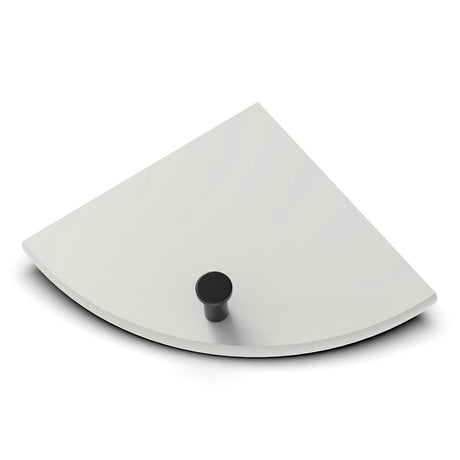 TileWare Boundless Shelving Solutions 6 inch Corner Shelf Dove Grey