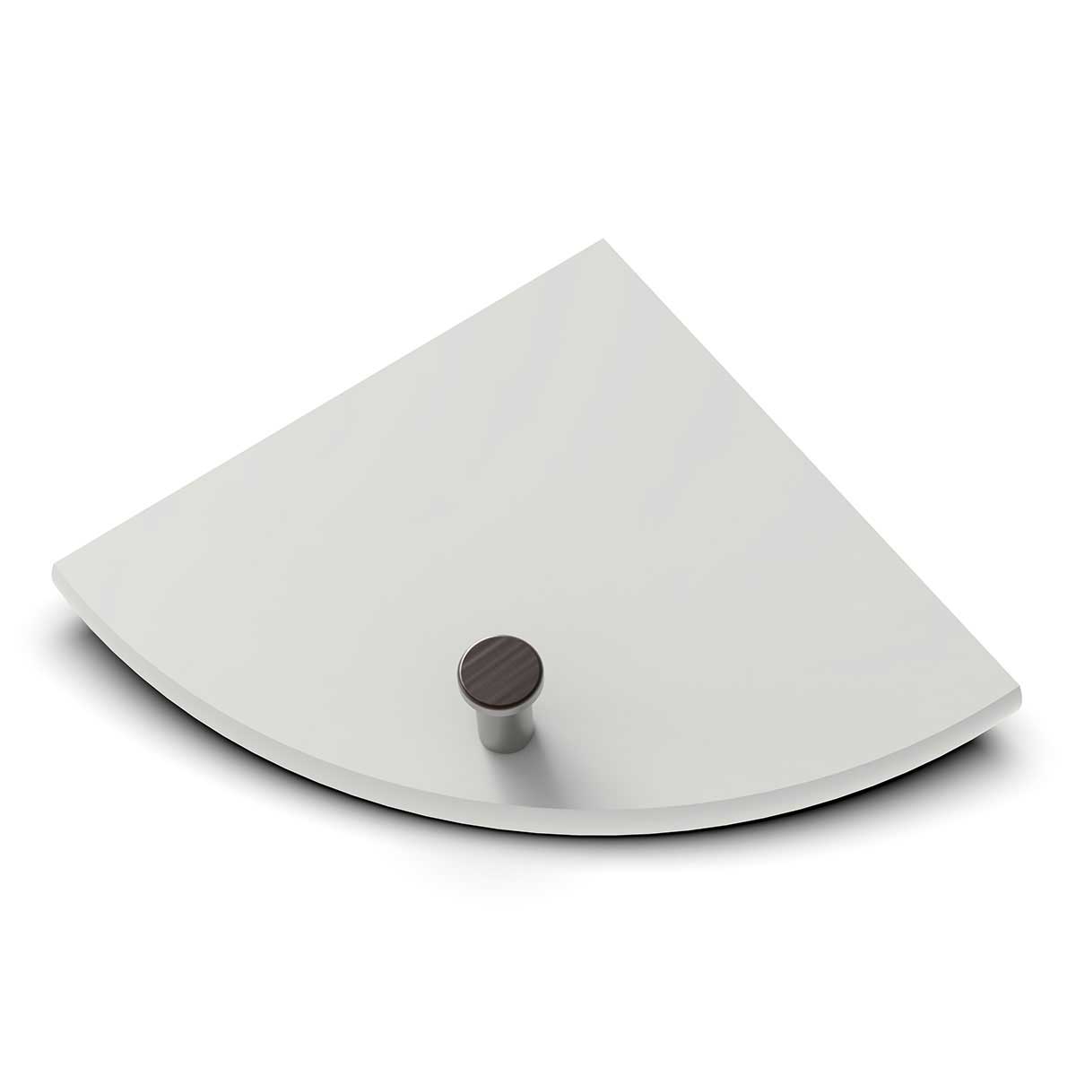 TileWare Boundless Shelving Solutions 6 inch Corner Shelf Dove Grey