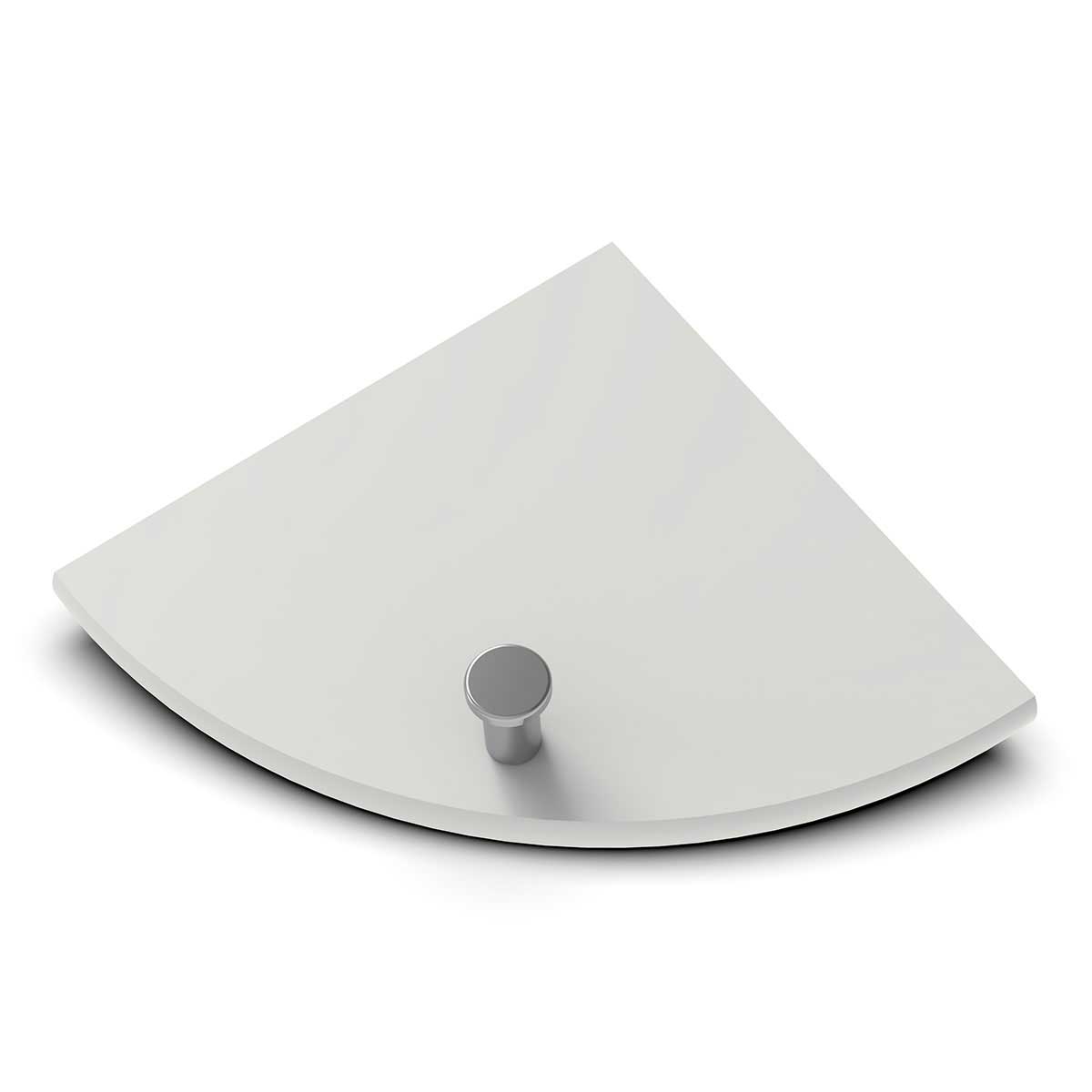 TileWare Boundless Shelving Solutions 6 inch Corner Shelf Dove Grey