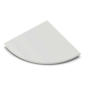 TileWare Boundless Shelving Solutions 9 inch Corner Shelf Dove Grey
