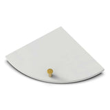 TileWare Boundless Shelving Solutions 9 inch Corner Shelf Dove Grey