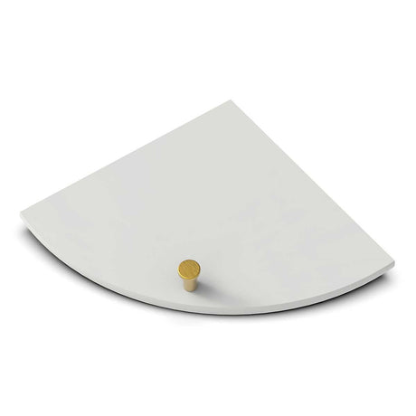 TileWare Boundless Shelving Solutions 9 inch Corner Shelf Dove Grey