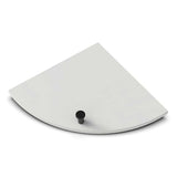 TileWare Boundless Shelving Solutions 9 inch Corner Shelf Dove Grey