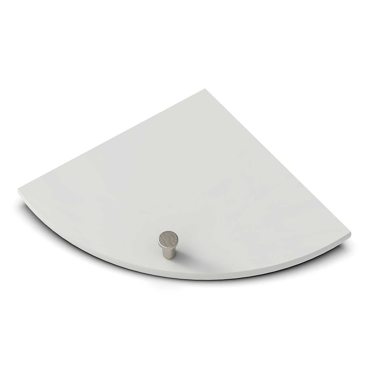 TileWare Boundless Shelving Solutions 9 inch Corner Shelf Dove Grey