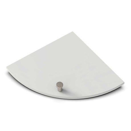 TileWare Boundless Shelving Solutions 9 inch Corner Shelf Dove Grey