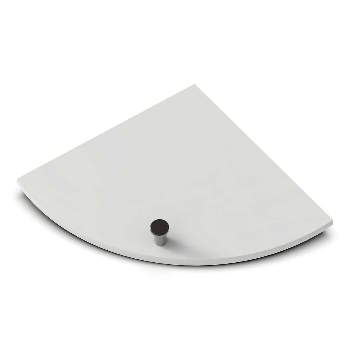 TileWare Boundless Shelving Solutions 9 inch Corner Shelf Dove Grey