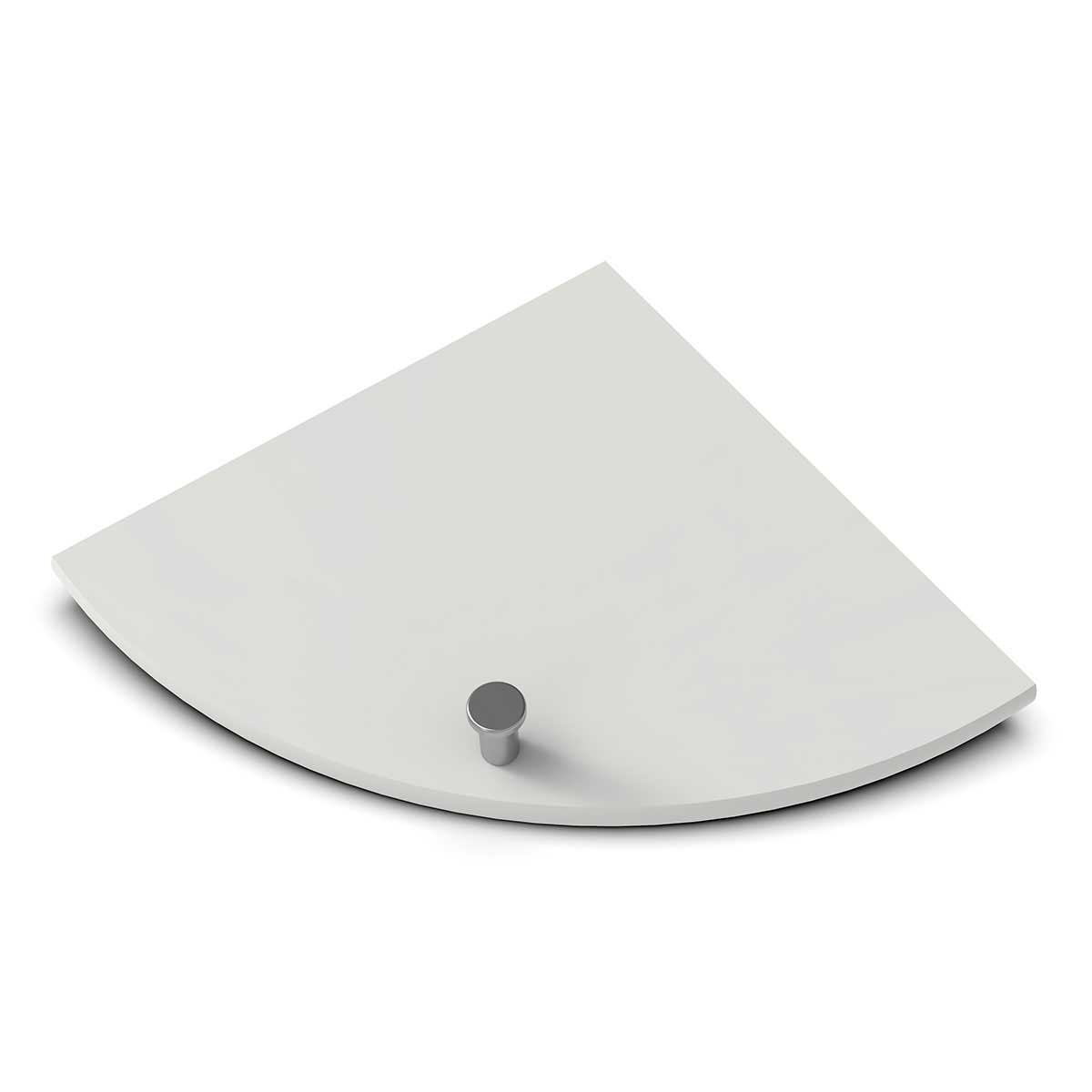 TileWare Boundless Shelving Solutions 9 inch Corner Shelf Dove Grey